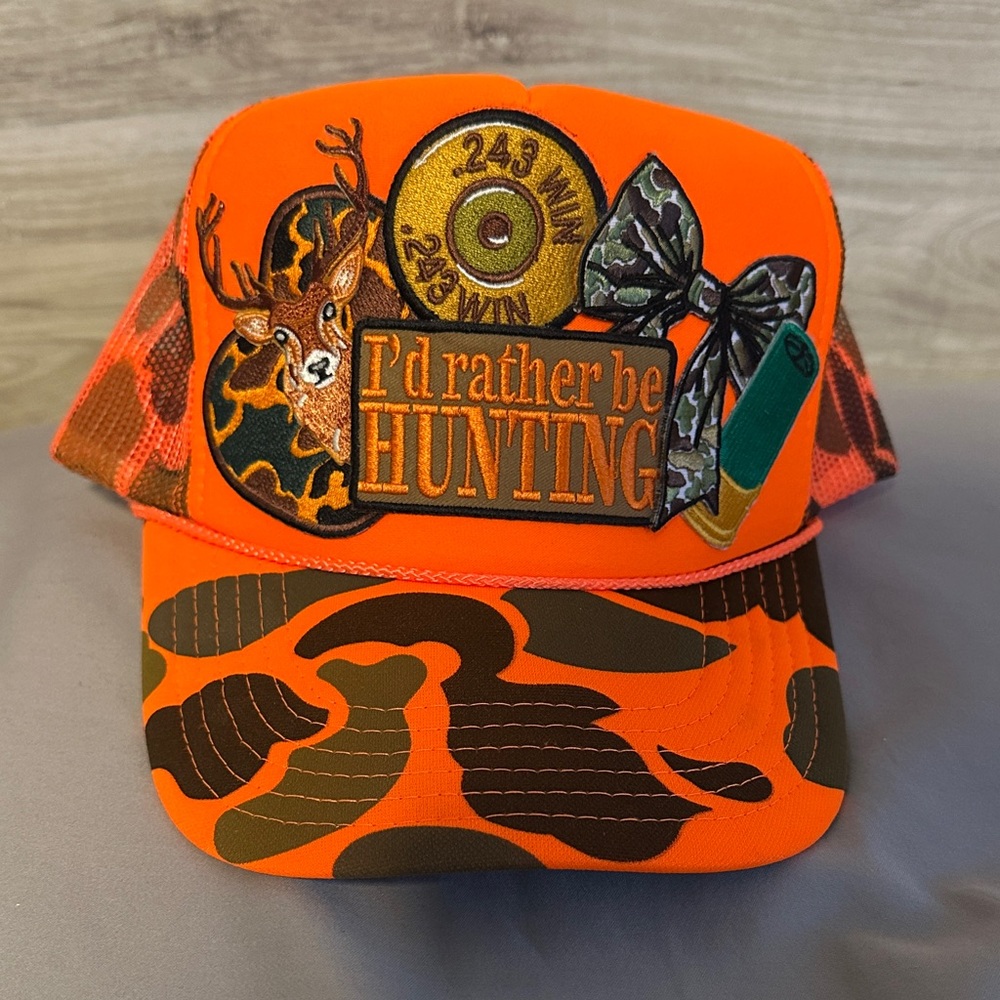 Orange Hunting Themed Cap